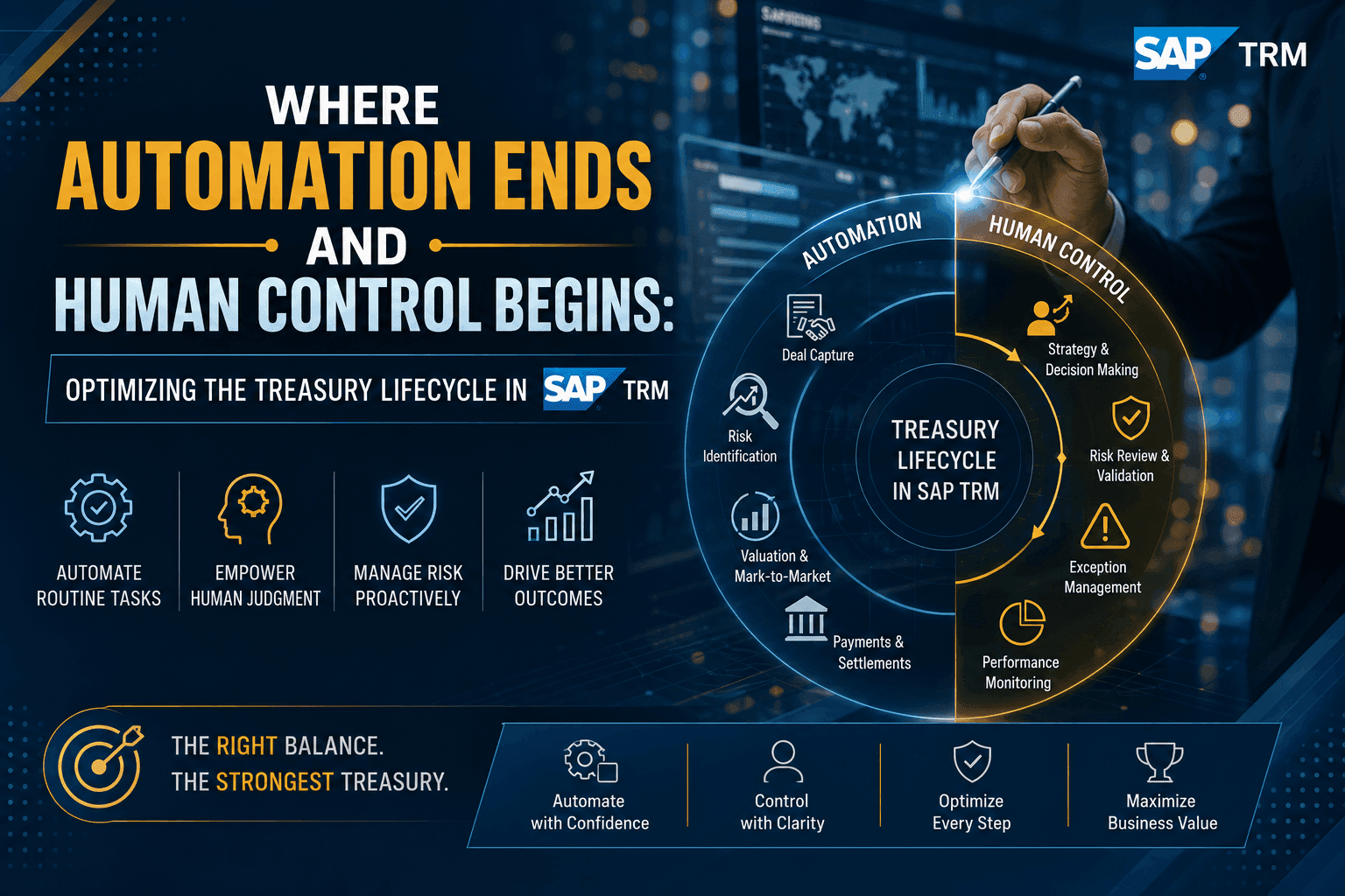 Where Automation Ends and Human Control Begins: Optimizing the Treasury Lifecycle in SAP TRM