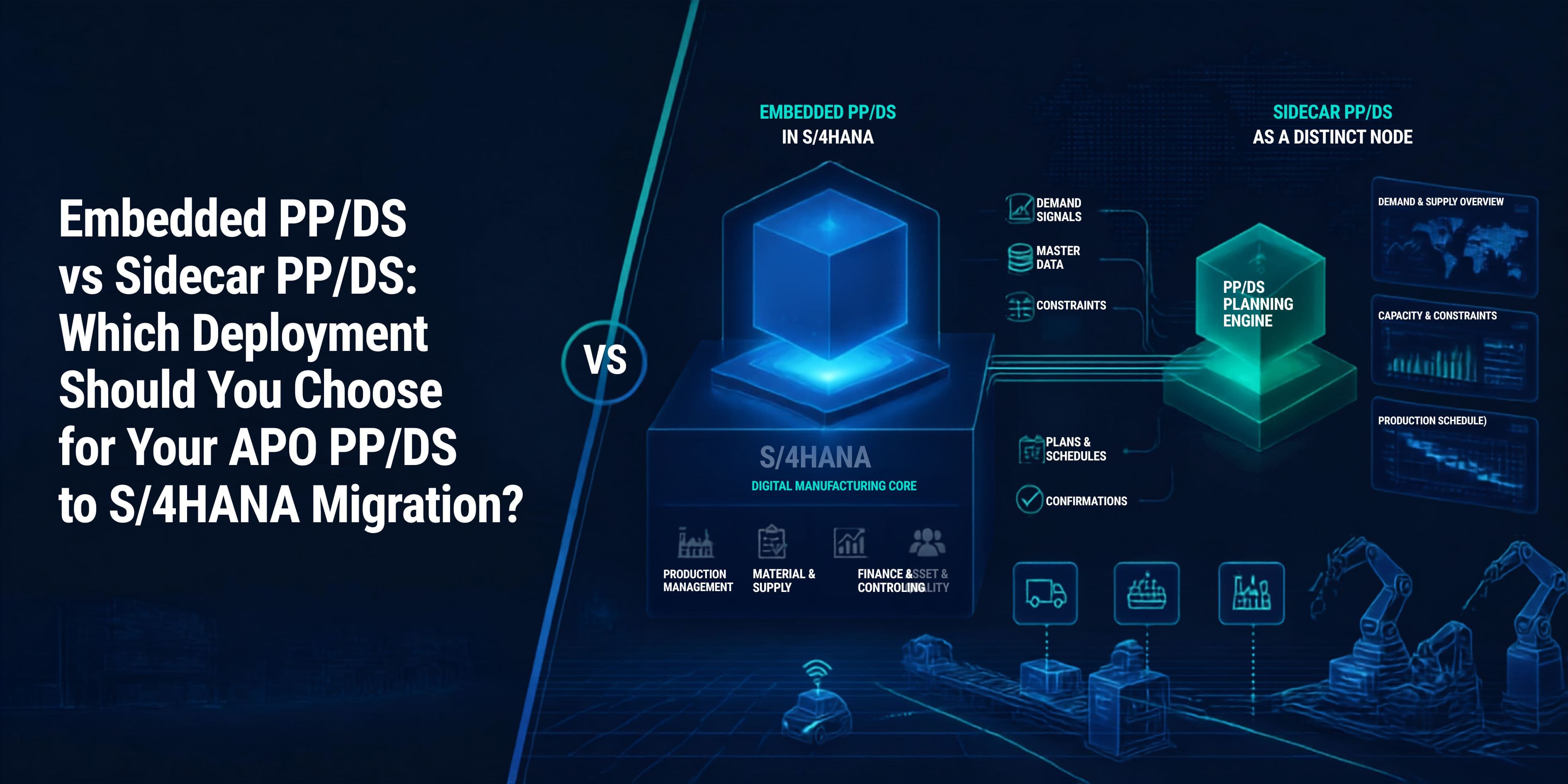 Embedded PP/DS vs Sidecar PP/DS: Which Deployment Should You Choose for Your APO PP/DS to S/4HANA Migration?